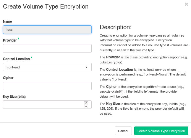 Encryption Options