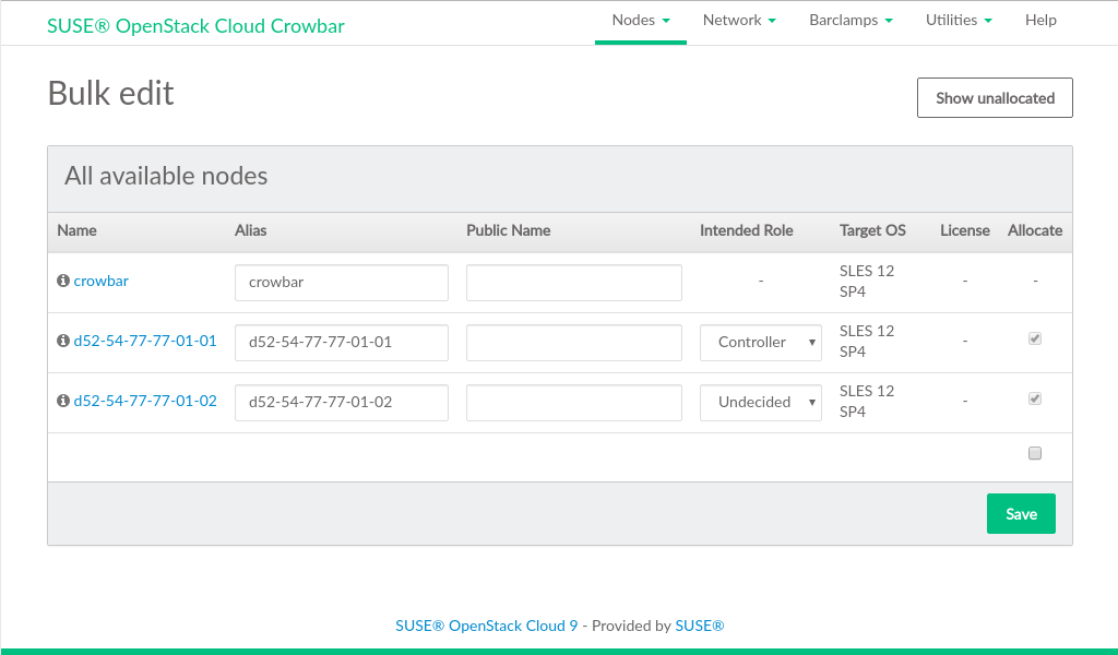 Bulk Editing Nodes Bulk Editing Nodes