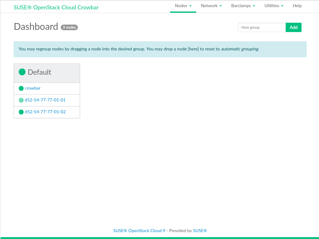Crowbar Web Interface: The Dashboard Crowbar Web Interface: The Dashboard