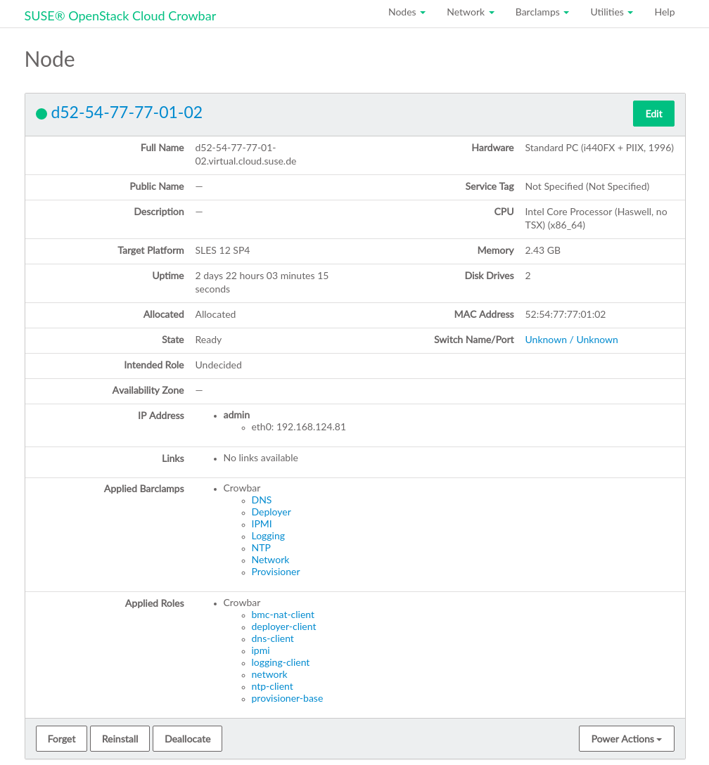 Node Information Node Information