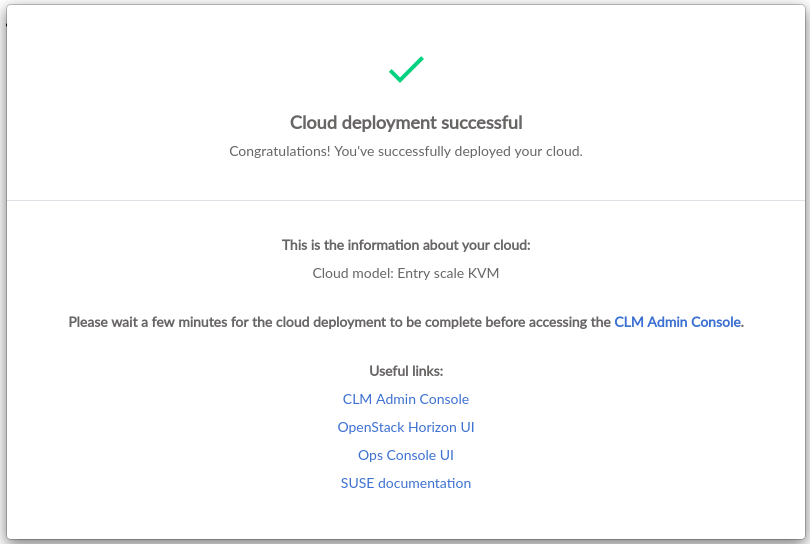 Cloud Deployment Successful Cloud Deployment Successful