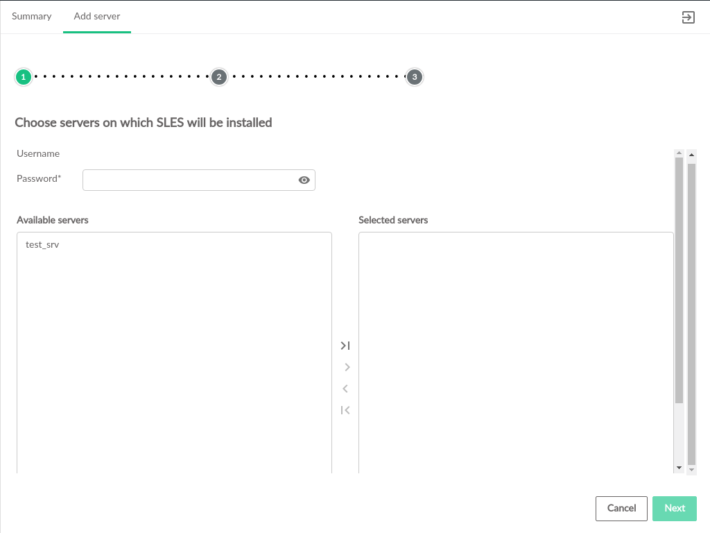 Select Servers to Provision OS Select Servers to Provision OS