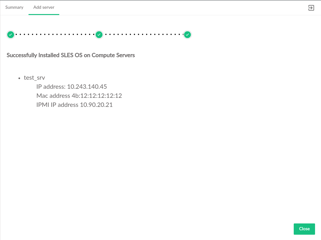 OS Install Summary OS Install Summary
