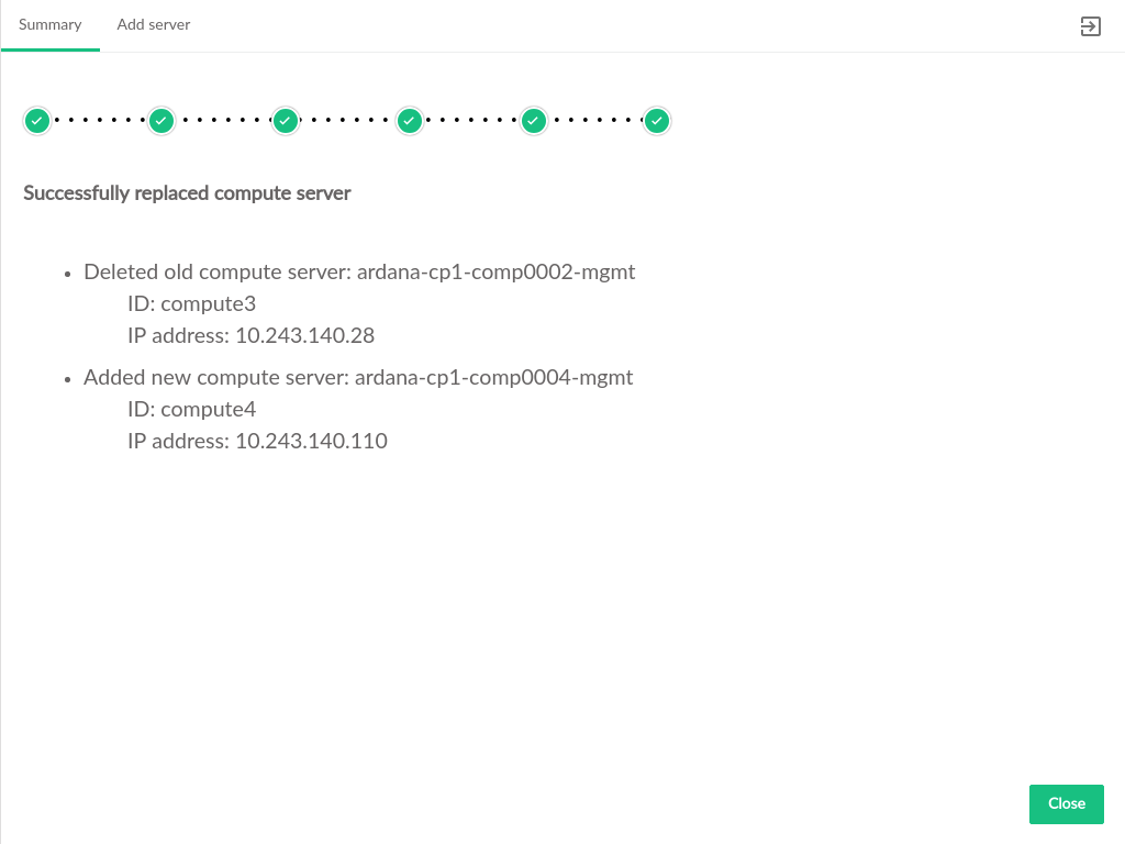 Compute Replacement Summary Compute Replacement Summary