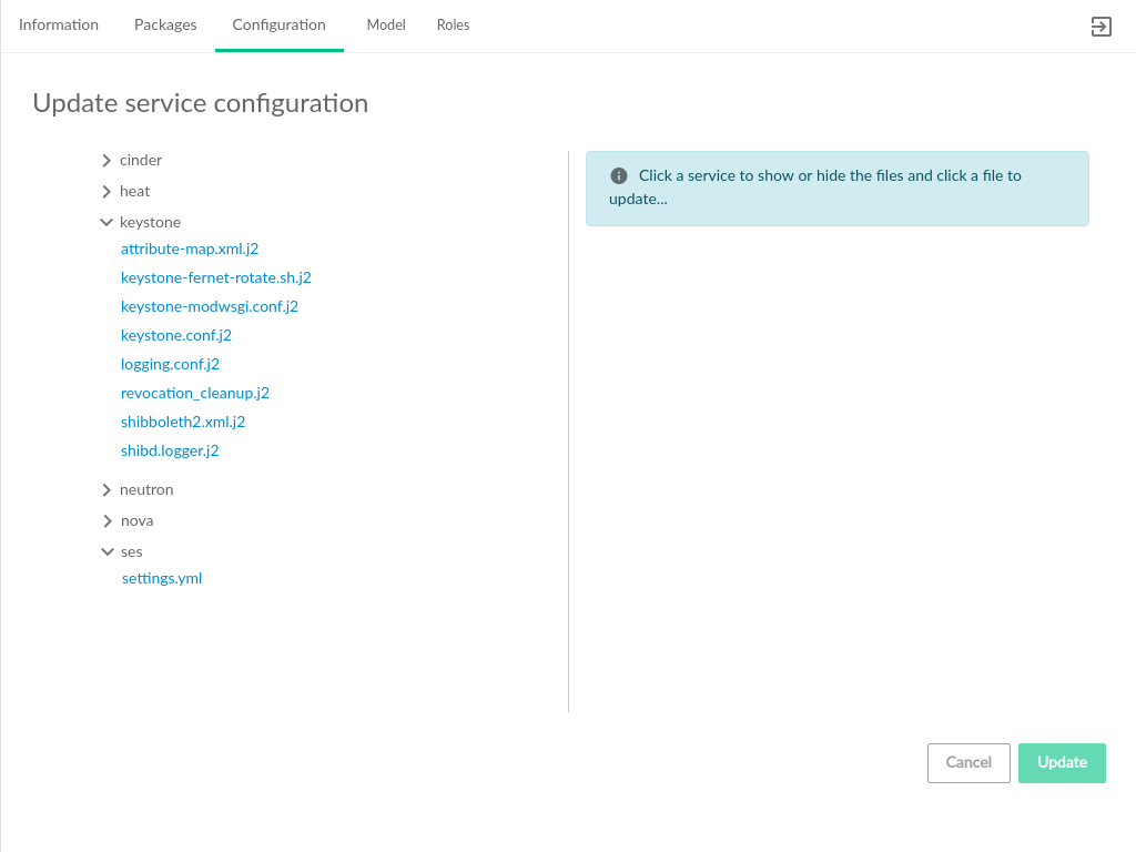 Cloud Lifecycle Manager Admin UI SUSE Service Configuration Cloud Lifecycle Manager Admin UI SUSE Service Configuration