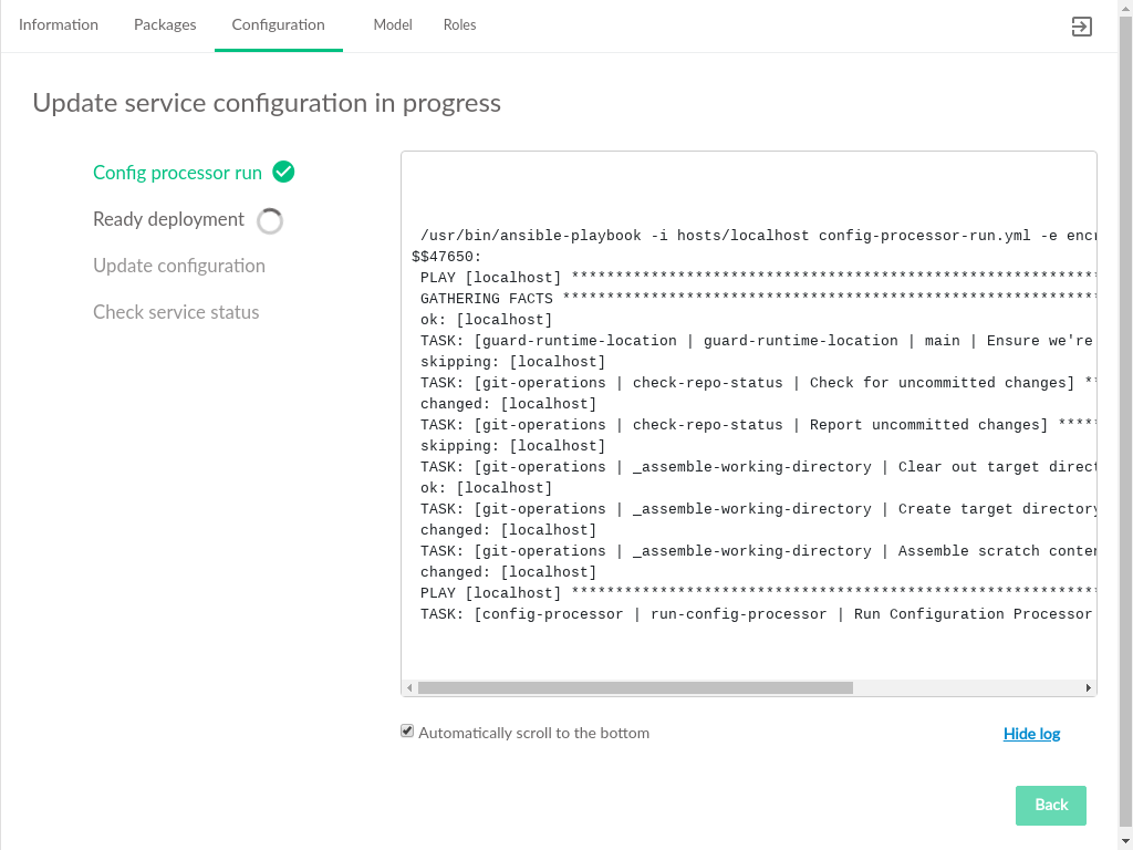 Cloud Lifecycle Manager Admin UI SUSE Service Configuration Update Cloud Lifecycle Manager Admin UI SUSE Service Configuration Update