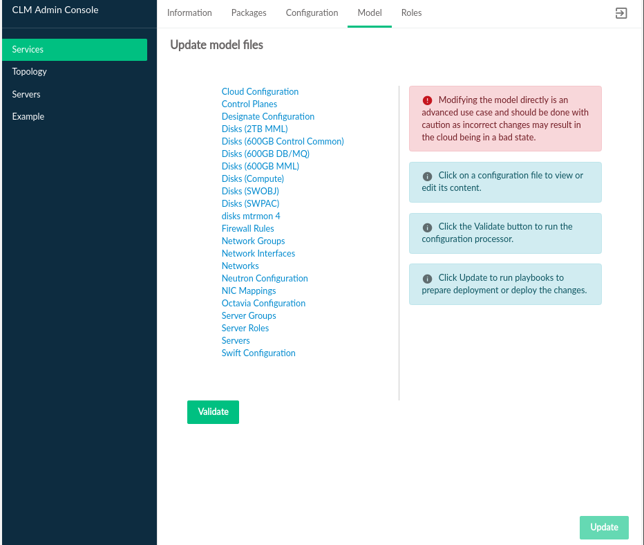 Cloud Lifecycle Manager Admin UI SUSE Service Model Cloud Lifecycle Manager Admin UI SUSE Service Model