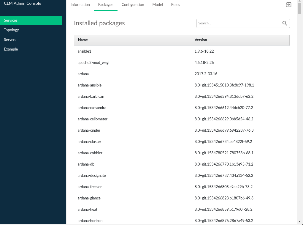 Cloud Lifecycle Manager Admin UI SUSE Cloud Package Cloud Lifecycle Manager Admin UI SUSE Cloud Package