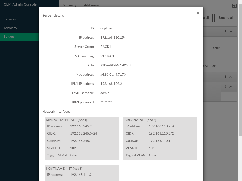 Server Details (1/2) Server Details (1/2)