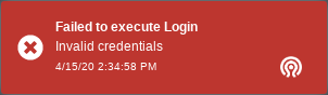 Failed to execute login Failed to execute login
