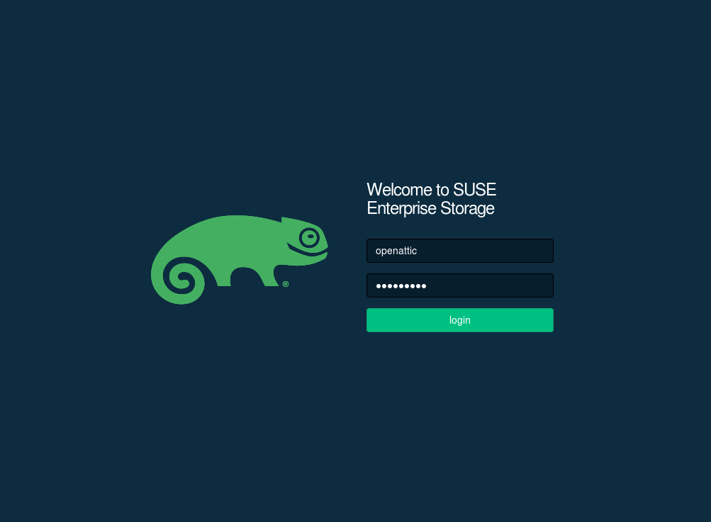openATTIC Login Screen