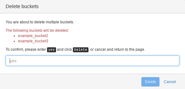 Deleting Buckets