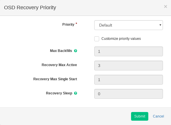 OSD Recovery Priority