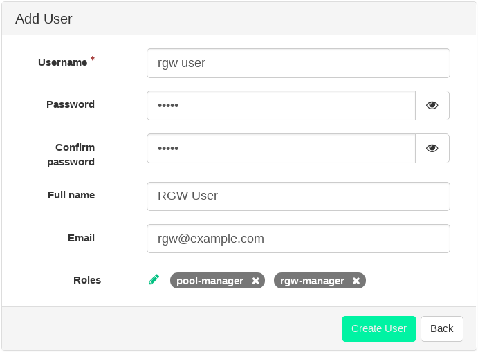 Adding a User