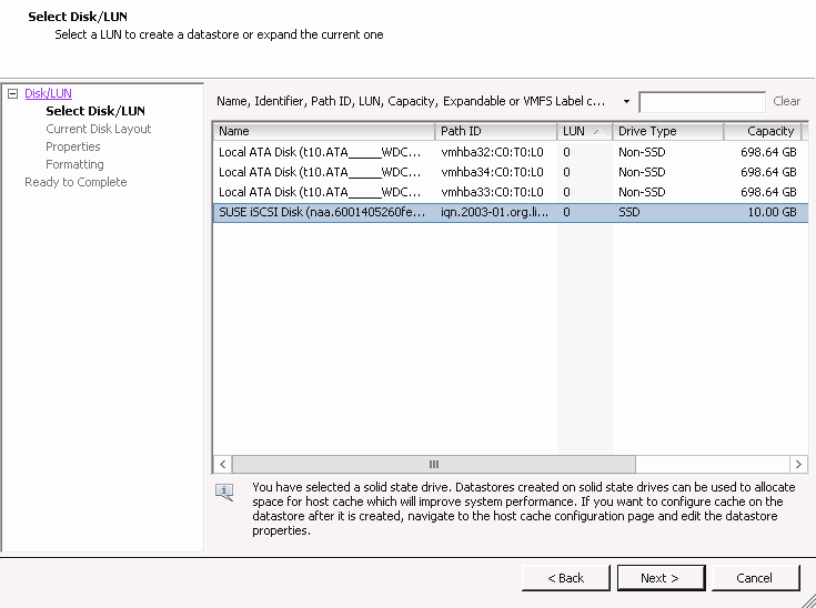 Add Storage Dialog