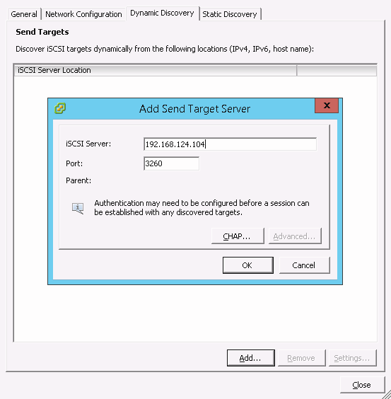 Add Target Server