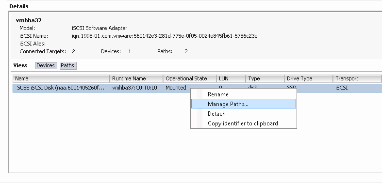 Manage Multipath Devices