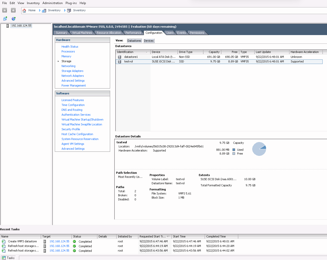 iSCSI Datastore Overview