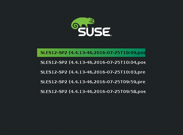 Boot Loader: Snapshots Boot Loader: Snapshots