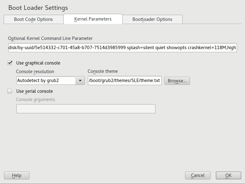 Kernel Parameters Kernel Parameters