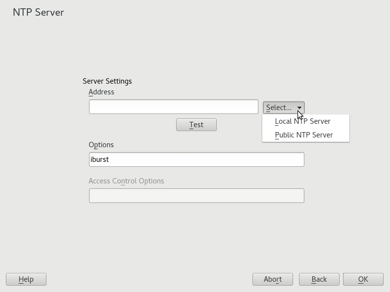 YaST: NTP Server YaST: NTP Server