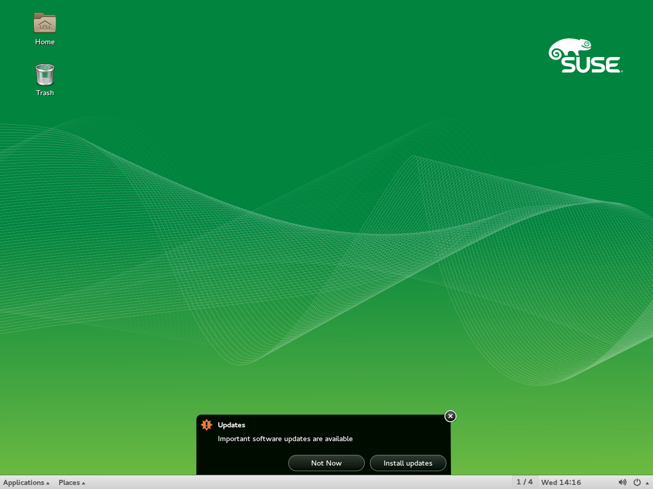 Update Notification on GNOME Desktop Update Notification on GNOME Desktop