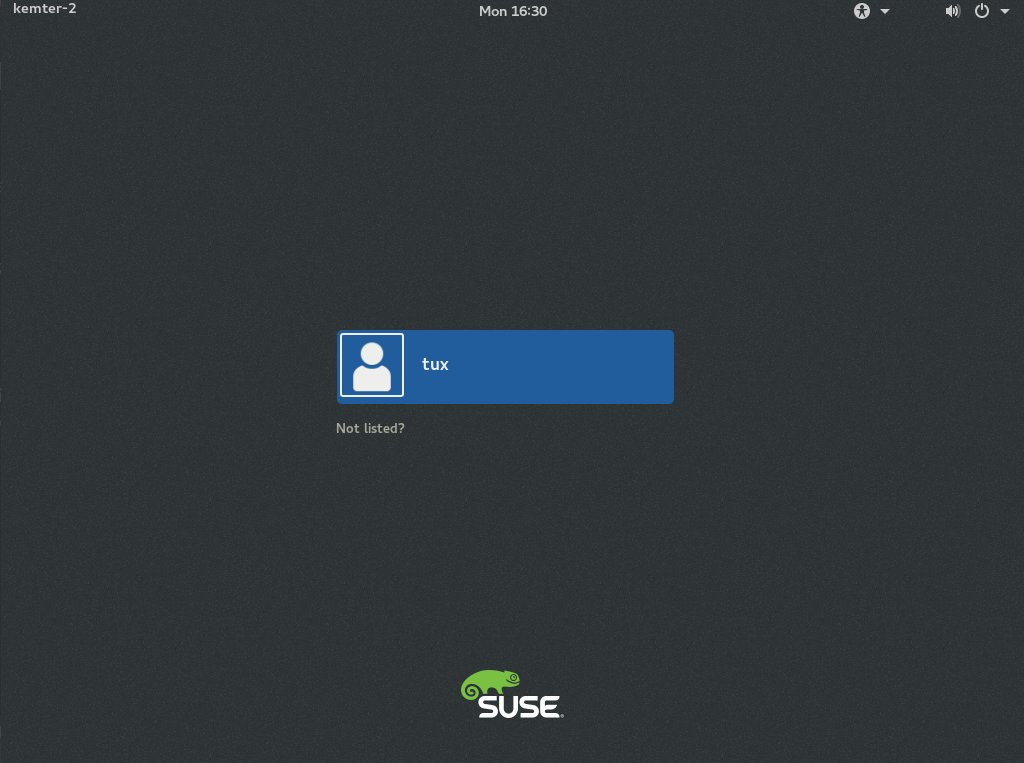 GNOME Login Screen GNOME Login Screen