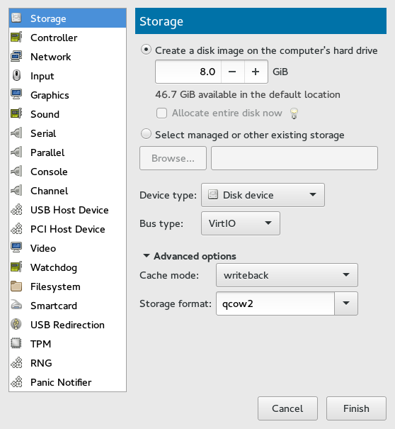 Add a New Storage Add a New Storage