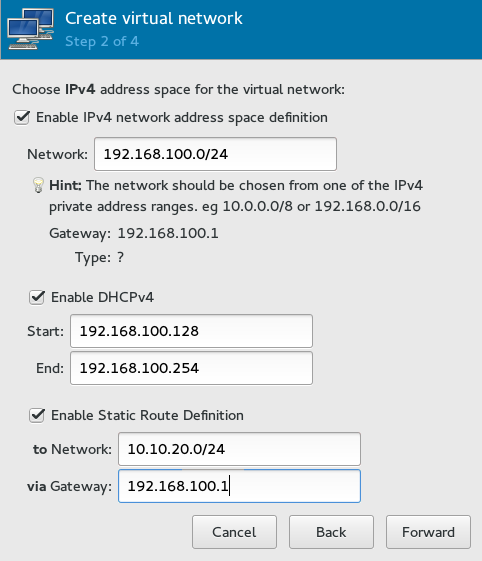 Create virtual network Create virtual network