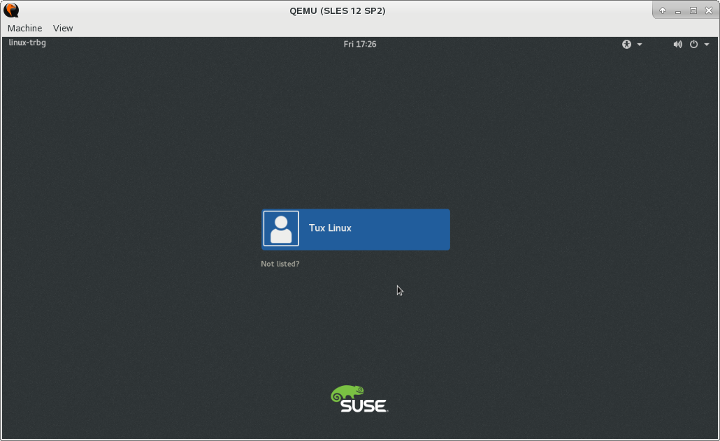 QEMU Window with SLES 11 SP3 as VM Guest QEMU Window with SLES 11 SP3 as VM Guest