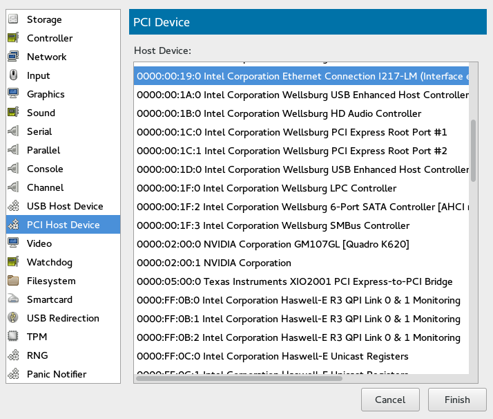 Adding a PCI Device Adding a PCI Device