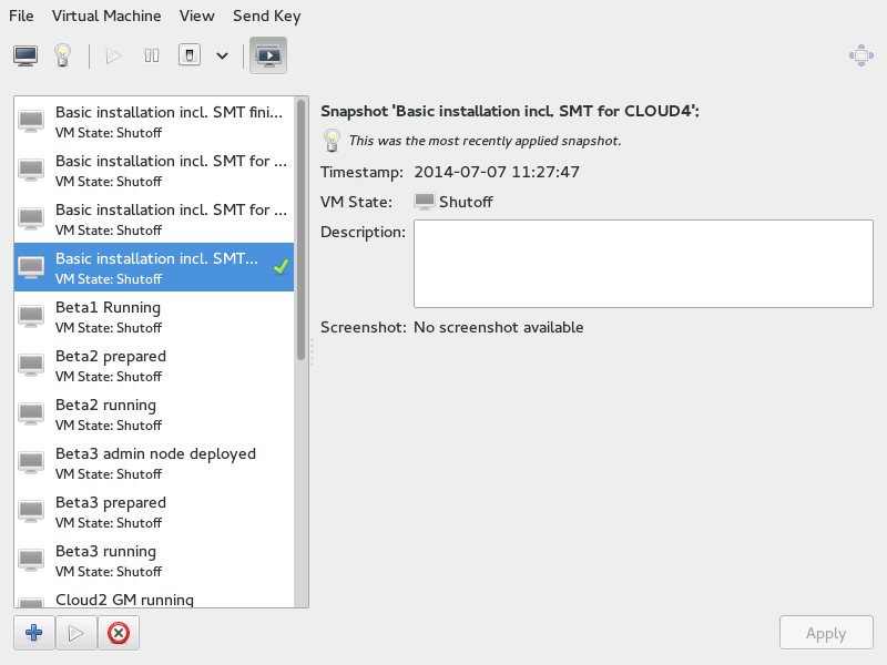 Manage VM Snapshots Manage VM Snapshots