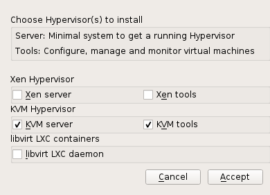 Installing the KVM Hypervisor and Tools Installing the KVM Hypervisor and Tools