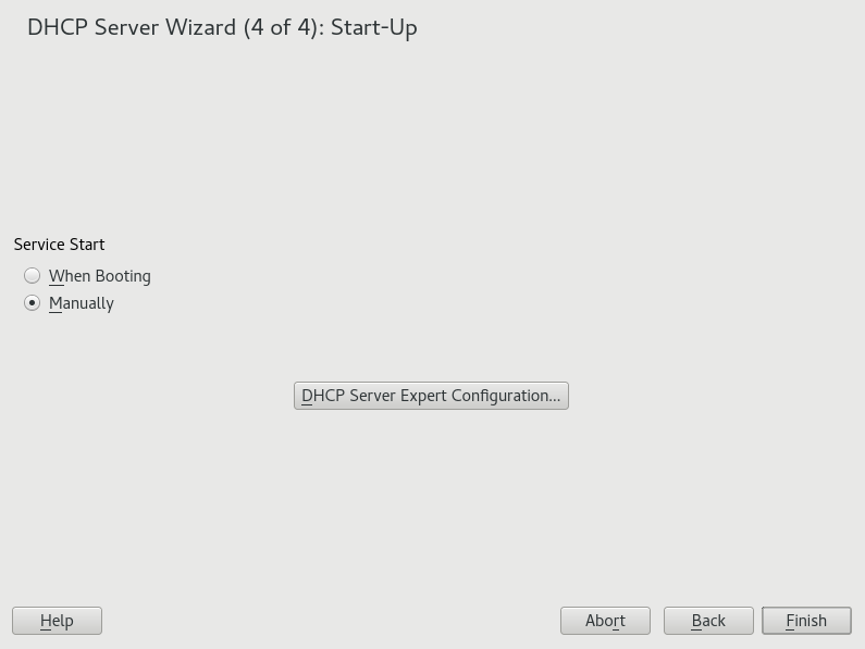 DHCP Server: Start-Up DHCP Server: Start-Up