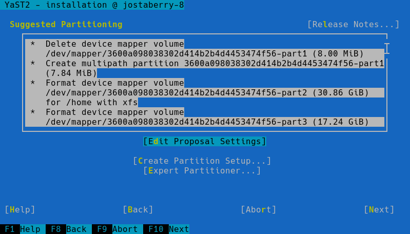 Specifying a partition scheme Specifying a partition scheme