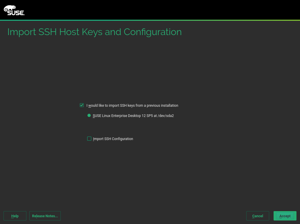 Import SSH Host Keys and Configuration Import SSH Host Keys and Configuration