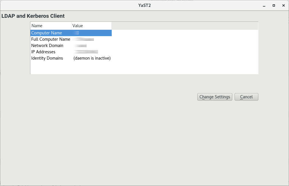 LDAP and Kerberos Client Window LDAP and Kerberos Client Window