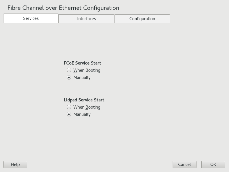 FCoE client configuration FCoE client configuration