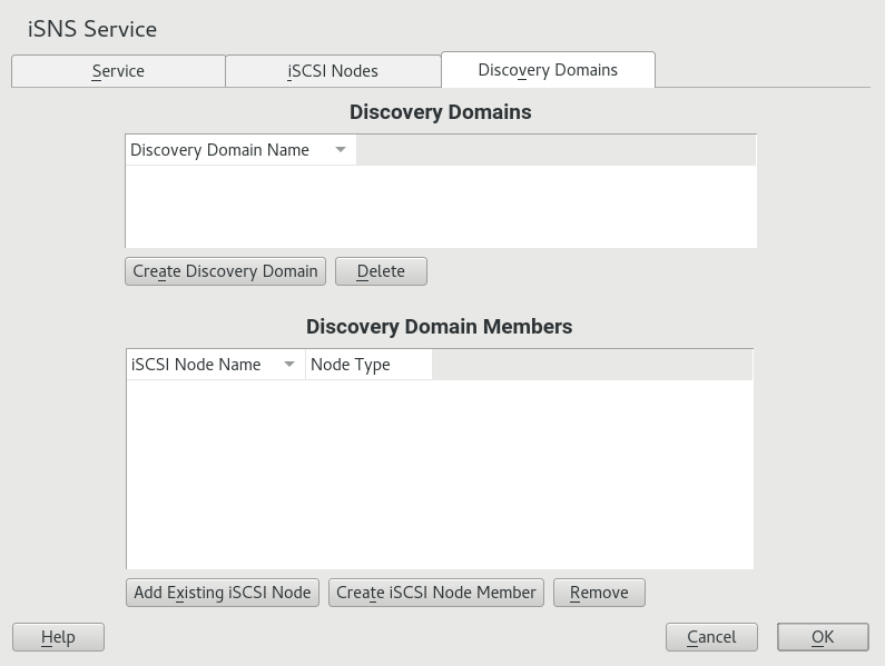 iSCSI node targets iSCSI node targets