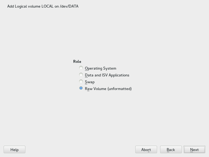 Volume Management Role Volume Management Role