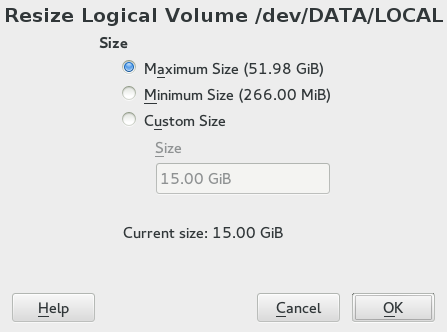 Volume Management Resize Volume Management Resize