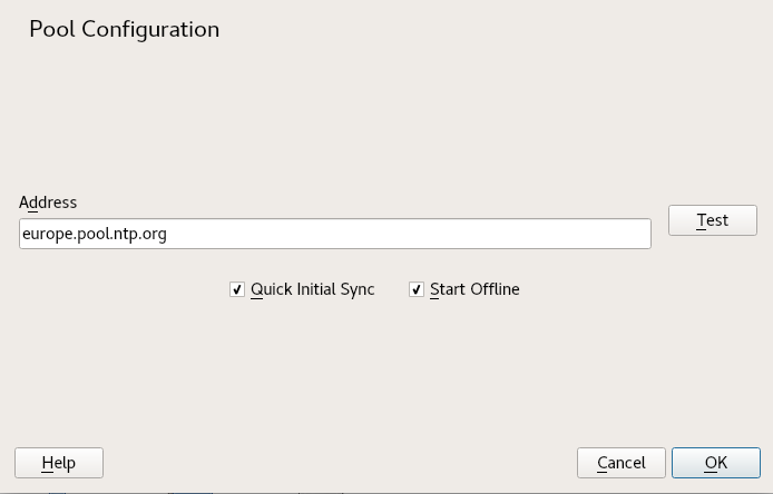 Adding a time server Adding a time server