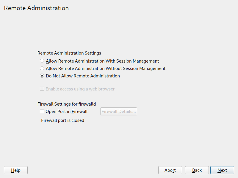 Remote administration Remote administration