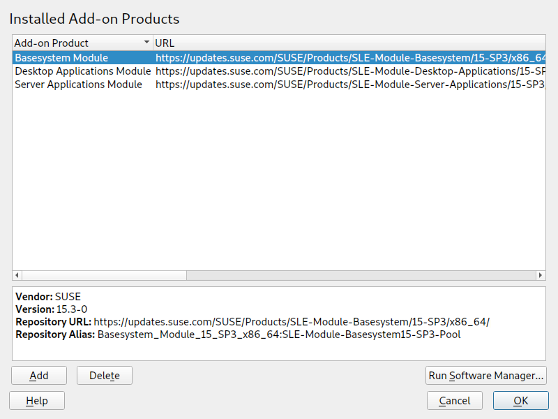 List of installed add-on products, modules and extensions List of installed add-on products, modules and extensions