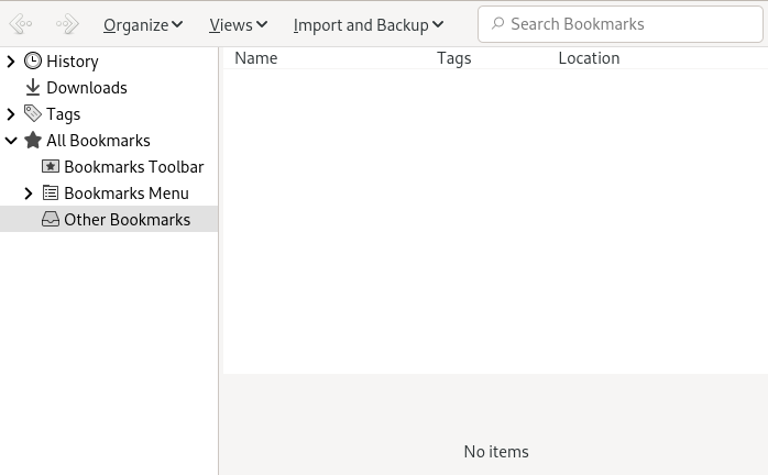 The Firefox bookmark library The Firefox bookmark library