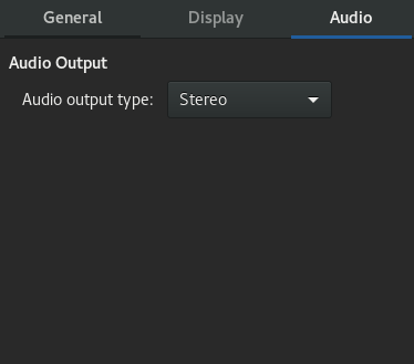 GNOME Videos audio preferences GNOME Videos audio preferences