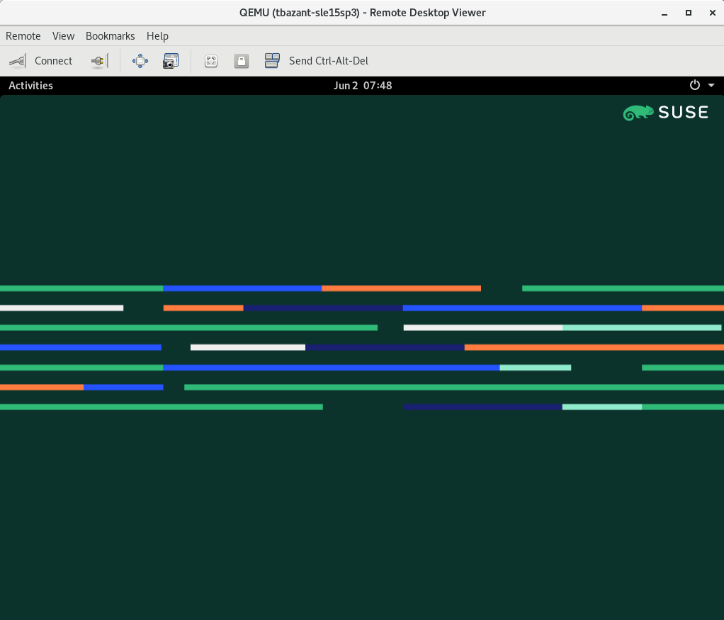 QEMU VNC session QEMU VNC session