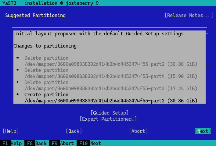 Specifying a partition scheme Specifying a partition scheme