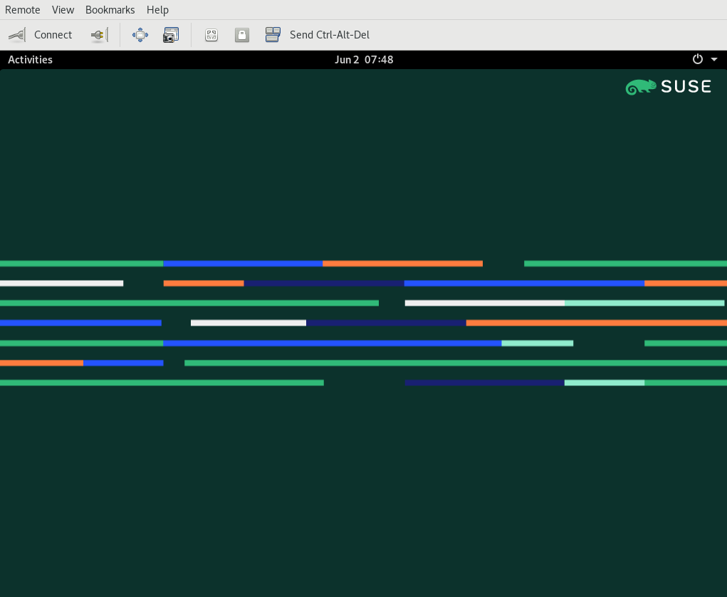 QEMU VNC session QEMU VNC session