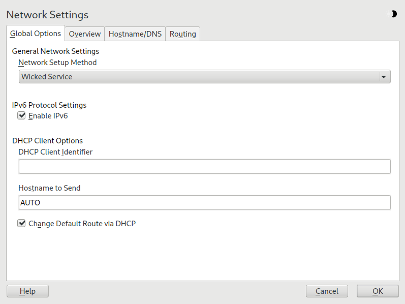 Configuring network settings Configuring network settings